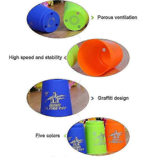 Sport Stacker & Timer Speed Stacking Cups Sæt til Børn & Voksne i Europa{h} Red