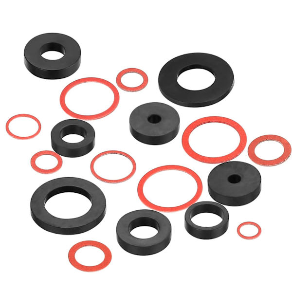 141 stk. Gummi O-ringe, Pakninger, VVS-Tætninger, Have-Slange Pakninger, Silikon Hane Pakninger, Sortiment