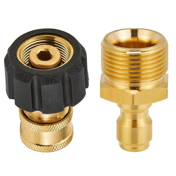 Trykvaske Adapter Sæt Hurtig Kit Til Skumlanse M22 Til 1/4 Tomme Hurtig, 5000 Psi