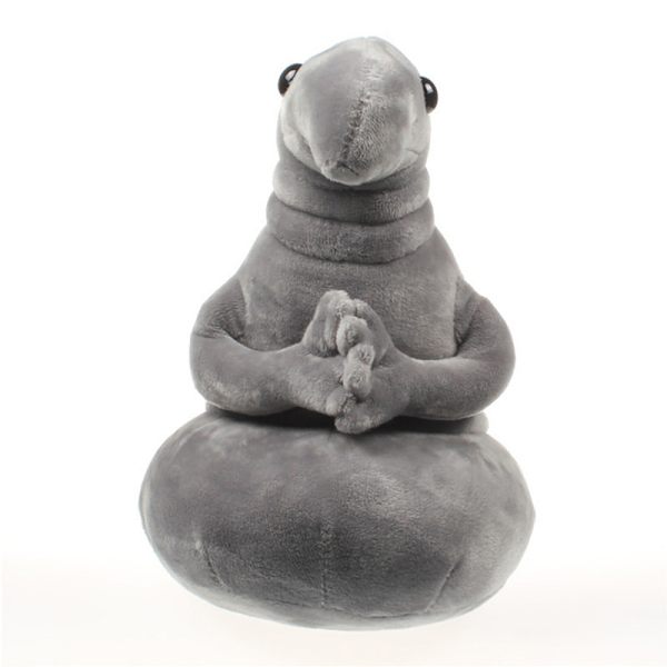Het 1st 20cm Väntande Zhdun Håller Kärlek i Handen Meme Tubbig Grå Blob Zhdun Plysch