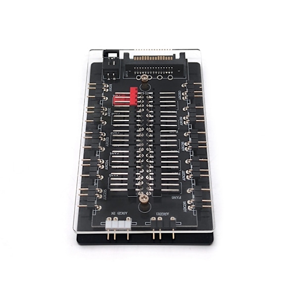 ARGB 5V 3-stifts splitterhubb PWM temperaturkontroll och synkronisering för PC-fläkt och LED-remsa fjärrkontroll