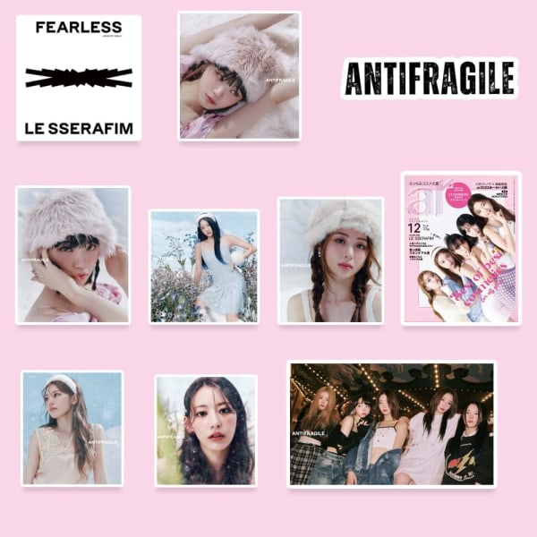 LESSERAFIM 102 x LESSERAFIM Anti-Fragile Stickers för fans