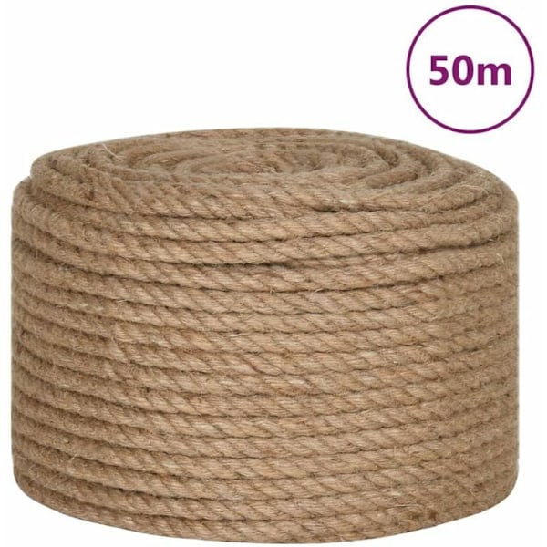 Jute-köysi 50 m pitkä 10 mm paksu