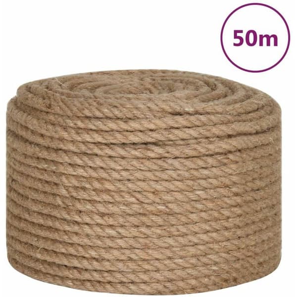 Jute reb 50 m lang 10 mm tyk