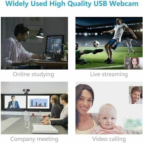 USB HD-webkamera Innebygd mikrofon Smart 30fps webkamera
