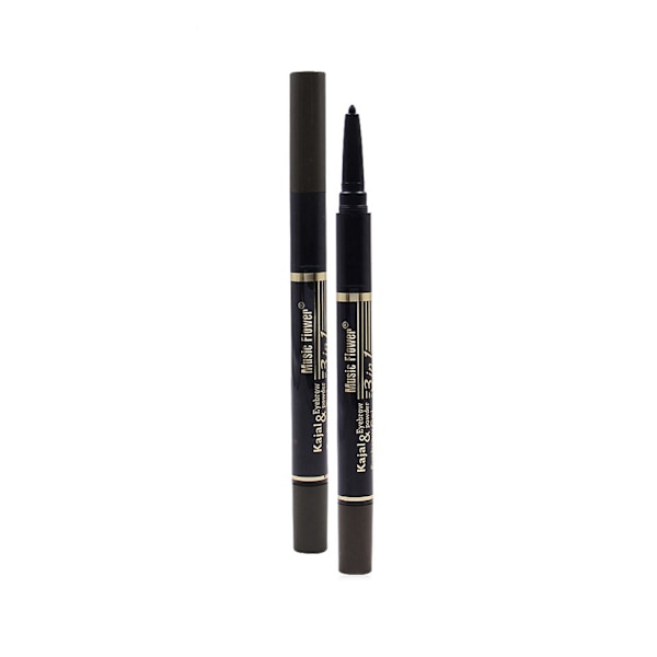 3-i-1 Vandtæt Eyeliner Blyant & Øjenbrynsblyant Sort Brun Øjenmakeup Kosmetisk Værktøj 3#[qb]