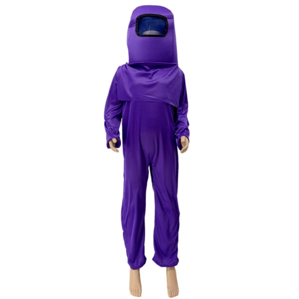 Halloween Kid Among Us Cosplay Kostym Maskeraddräkt Overall Z orange L lila purple S