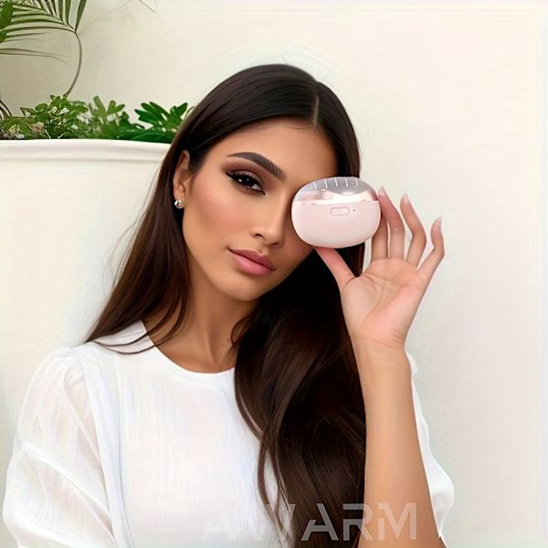 Smart elektrisk nagelklippare med anti-kläm, nagelpolering, belysning och slipfunktioner pink