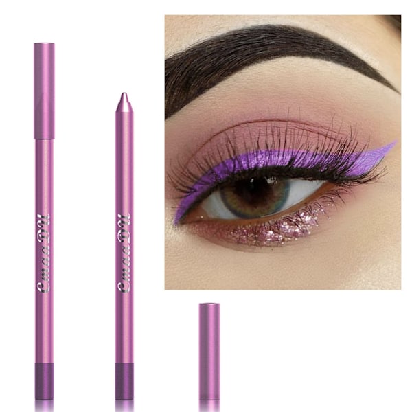 Eyeliner Pennset Färgstark Pärl Eyeliner Metallisk Glitterfärgad Eyeliner Gel Ögonskuggspenna Kit Ögonmakeup Pennor