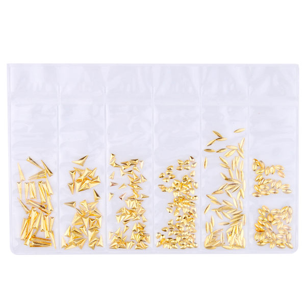Kynsien metalliset niitticharmit, 3D-kynsien koristelu