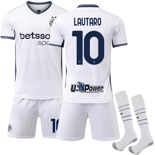 Internazionale Milano Borta Fotbollströja Barn 2024-2025 Nr 10 Lautaro away 26