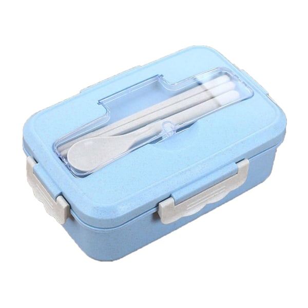 Bento Lunch Box Termisk Bento Box set Bärbar Lunch Box Student Lunch Box Blue