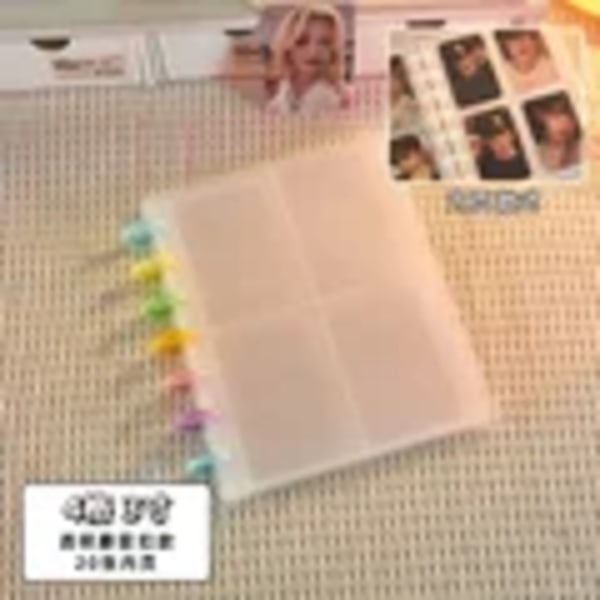Ins-valokuva-albumi Kpop-kansio Photocards-pidike Luova Idolin korttien keräyskirja Junalippu Albumikorttien kansio Opiskelijan tarvikkeet Cod liver oil