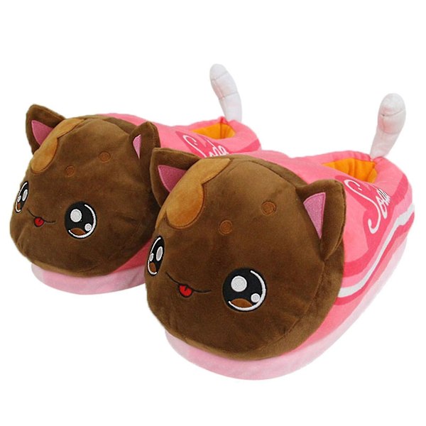 Søde anime tegneserie Aphmau plys kat plys bamse plys tøfler gave til fans børn C