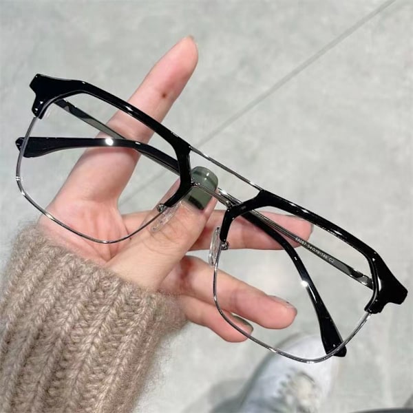 Myopi Glasögon Affärsglasögon SILVER STYRKA 250 Silv[qb] Silver Strength 250