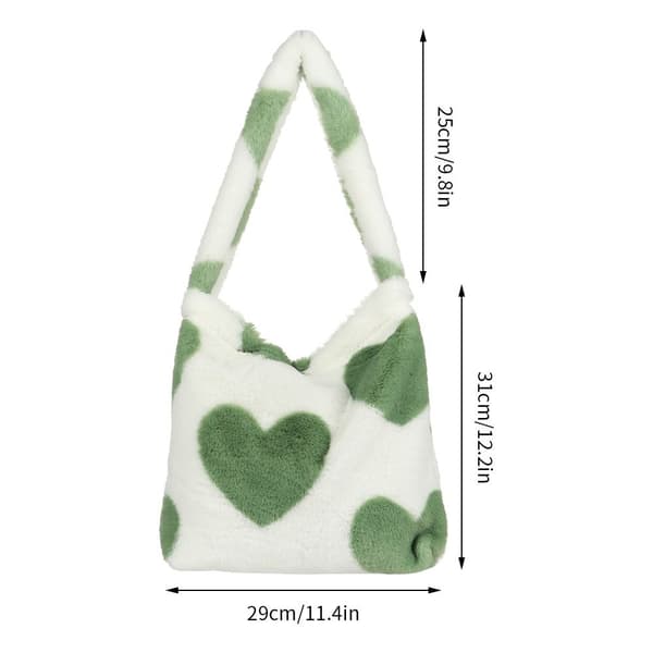 Fluffy skuldertaske Shoppingtaske[qb] leopard