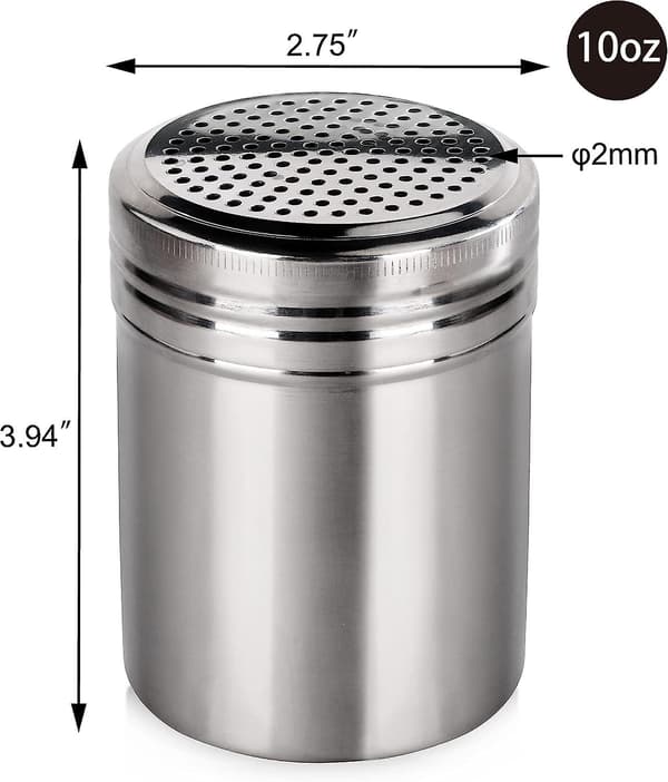 Saltkar i rostfritt stål för salt, socker, kryddor och peppar
