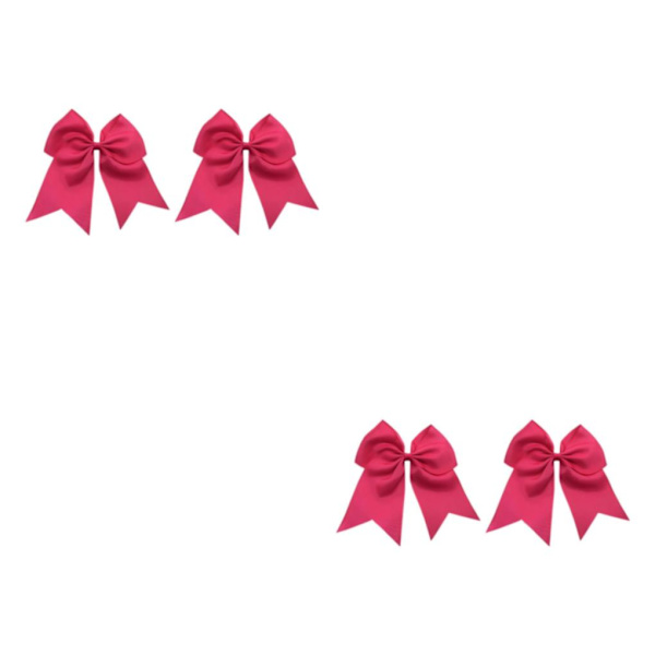 1/2/3/5 2-delad hårsnodd för elegans och trendig look Rosröd Rose Red 2 Set