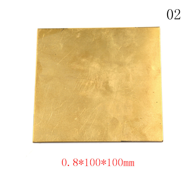 Tynd messingpladefolie 0.8*100*100mm