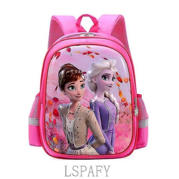 Disney Frozen Flickor Tecknad Elsa Anna Väska För Skolbarn Ortopedisk Ryggsäck Pojke Flicka Kindergarten Bokväska H-5（Liten Storlek 04）