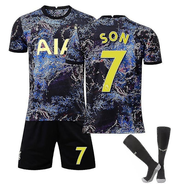 Son #7 skjorte mænd Tottenham Hotspur 22 fodboldtrøje sæt - Perfekt[qb] Kids 20(110-120CM)