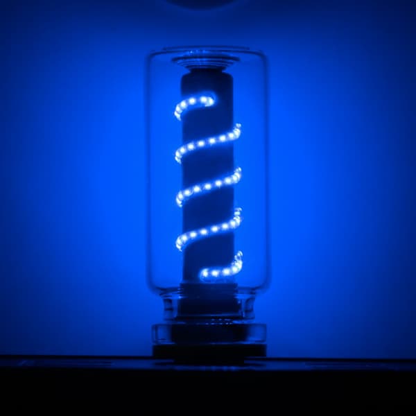 LED Fjederlampe | Touch Dæmpbar USB Skrivebordsnatlampe **Blåt lys Blue light