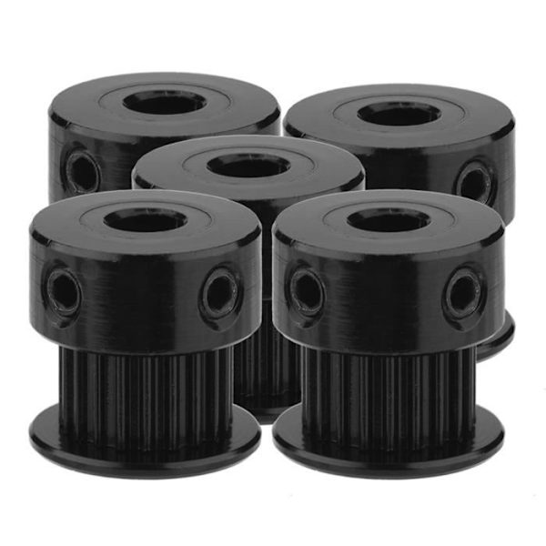 HURRISE Synkron remskive 5 stk. 6 mm bredde 2GT aluminium knast remskive gear 20 computer printer