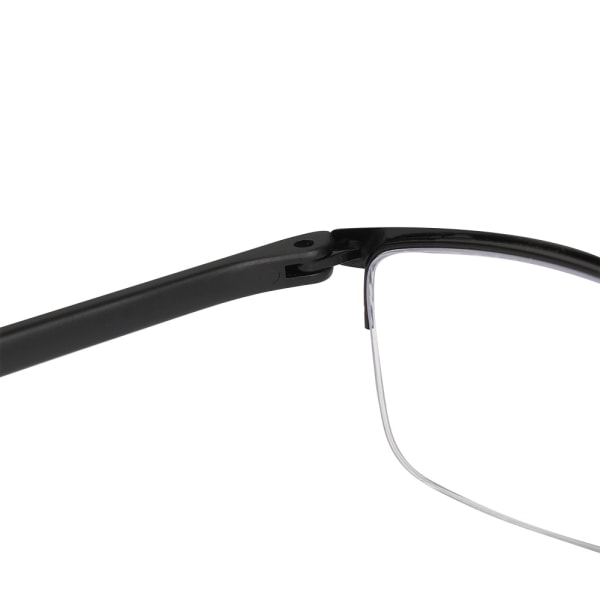 Anti-blått ljus läsglasögon progressiva presbyopiska svarta black Strength 2.00