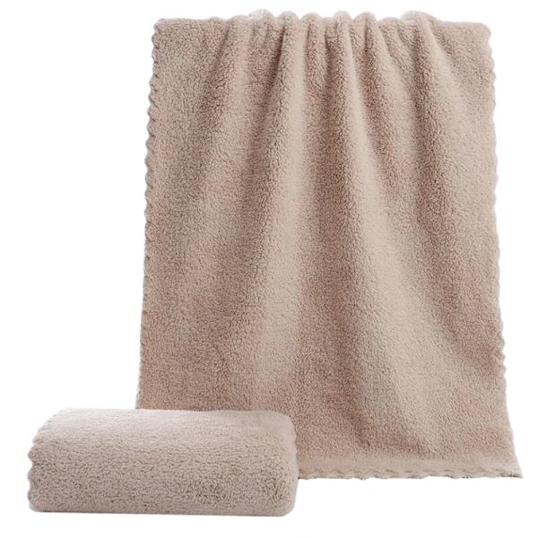 Superabsorberande badlakan för vuxna Stora handdukar Badrum Kropp Spa Sport Lyxig mikrofiber badhandduk sandbrun sand brown 60x30cm