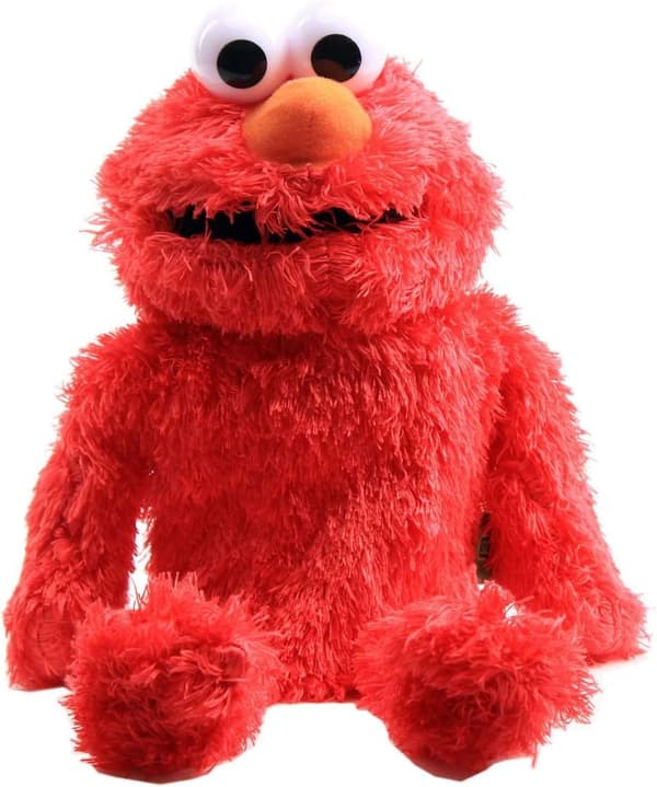 Elmo Puppet Plysch Röd Nalle Handdocka Leksak Present