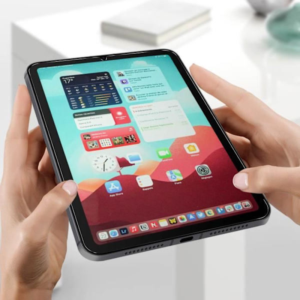 Hærdet glas iPad Mini 2021 Ultra-resistent buet skærm transparent hvid