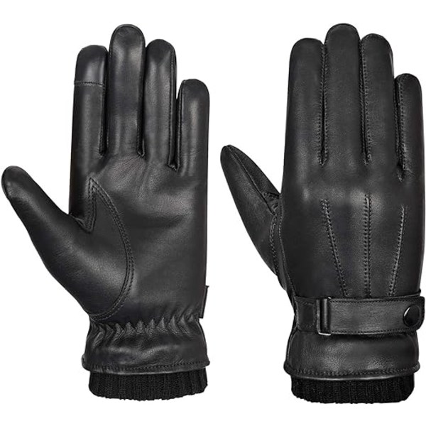 Handskar i äkta läder för män | Handskar Herr Vinter Varma Handskar Touc