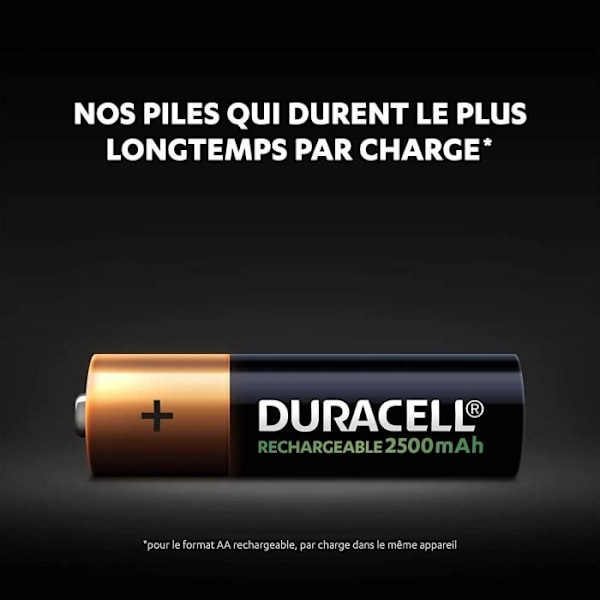 Duracell 2500mAh ladattavat AA-paristot, ihanteelliset Xbox-ohjaimille, [yksinoikeudella] A38-paristopakkaus 8 kpl