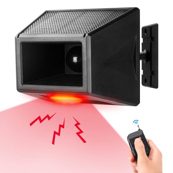 Solcelledrevet bevegelsessensor stroboskoplys IP65 vanntett sol