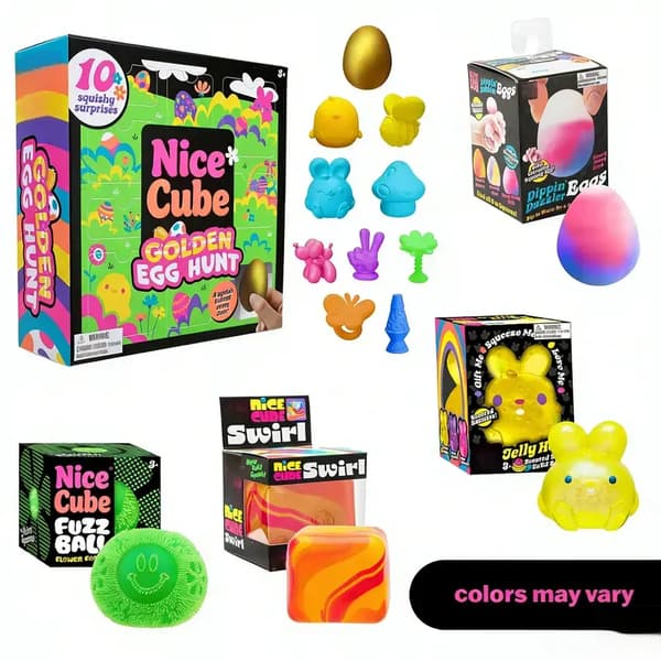 Påsketema Blødt og Squishy Legetøjssæt — Sensoriske Stressaflastende Bolde til Børn og Voksne — Påskekurvfyld