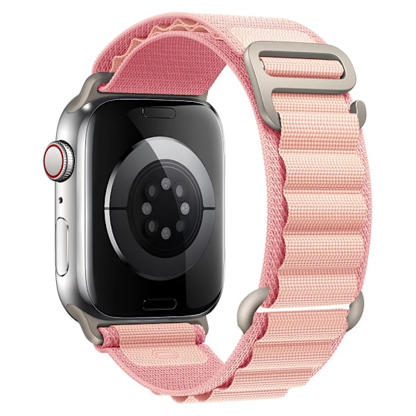 Alpin-lenkki Apple Watch -rannekkeelle 49mm 44mm 40mm 45mm 41mm 42mm 38mm 49 44 45 mm rannekoru iWatch sarja 7 6 3 se 8 Ultra 49 ranneke pinkki pink 38mm 40mm 41mm