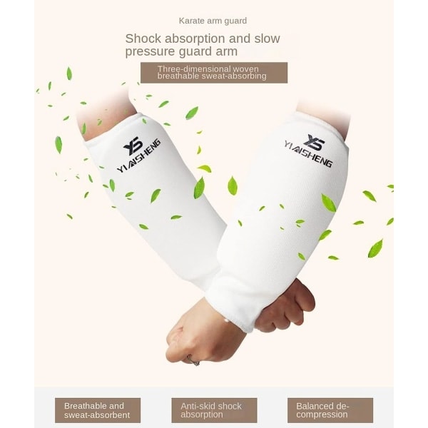 Taekwondo tygkombination hand/underarmsskydd armguard skydd, kampsport MMA karate sparring SQBB