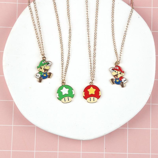 Super Mario Bros Halsband Kawaii Anime Choker Halsband Mode Smycken Tillbehör Barn Födelsedagspresenter 4