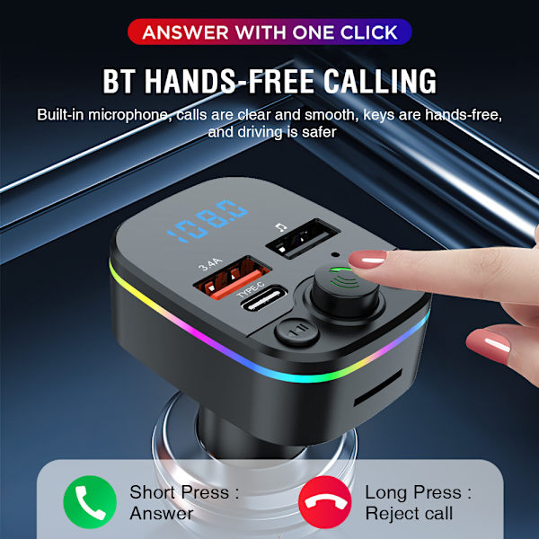 Bluetooth FM-sender til bil