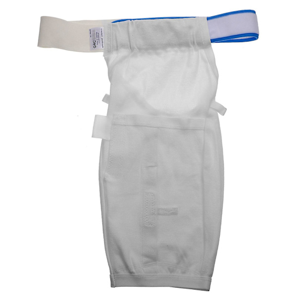 Utomhuskateterfixeringsrem elastisk fixerad kateterrem (XL, vit)