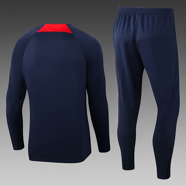 Säsong 22-23 Paris Hemma Vuxen/Barn Långärmad Jersey Dräkt Blå blue 14#