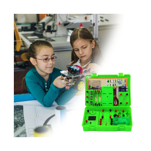 Krets Experimente Kit Basic Connect Wires ABS Student Elektricitet Lärande Verktyg för Vetenskap