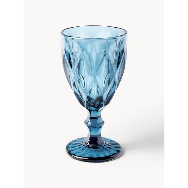 Vintage vinglas 240ml - 6-pak{BT} Blå blue