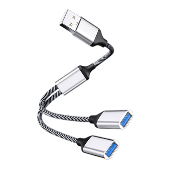 USB Splitter Kabel USB Hub Strømudvidelsesadapterkabel 28cm/11.02in