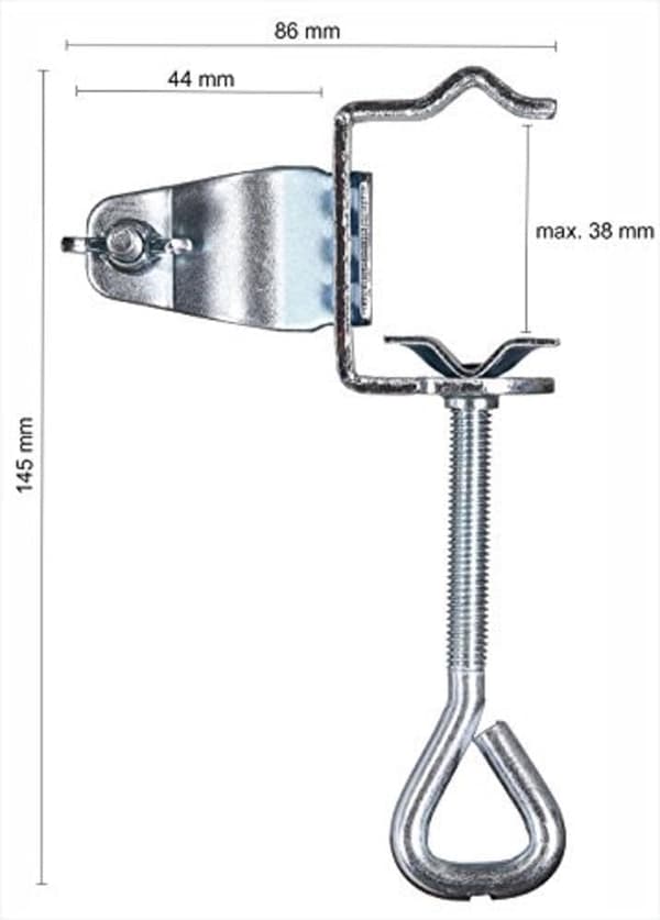 2 stk. parasolbordklemmer