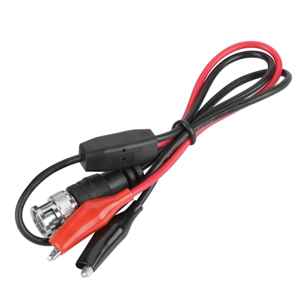 2 st Oscilloskop Test Prob Ledning Kabel BNC Hane Kontakt Q9 till Dubbel Alligator Klämma 0.5m