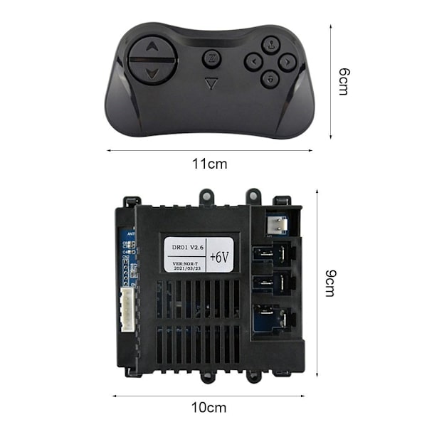 Fjernkontrollmottaker 6V MOTTAKER 6V MOTTAKER 6V Receiver 6V Receiver