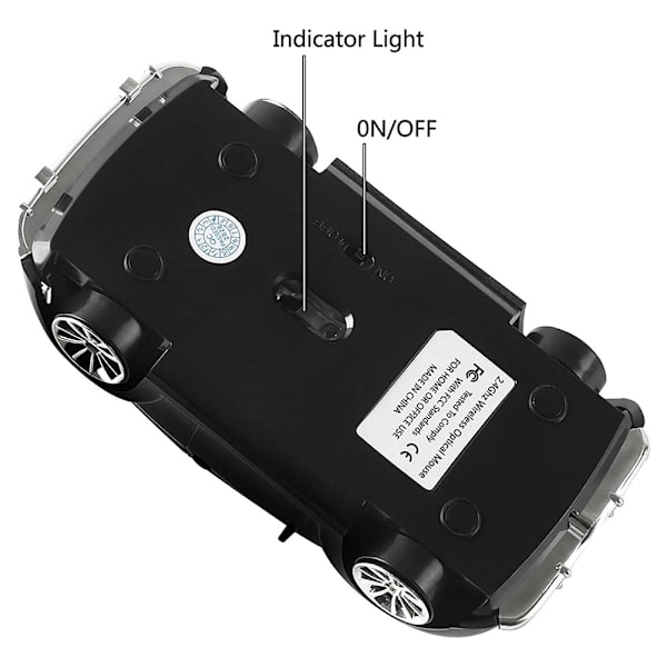 Langaton Hiiri Kannettava Auton Muotoinen 2.4G 1000DPI Langaton Hiiri Tietokone Hiiri