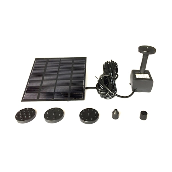 Solar-powered water pump, 200 l/h, solar-powered fountain, pond pump included