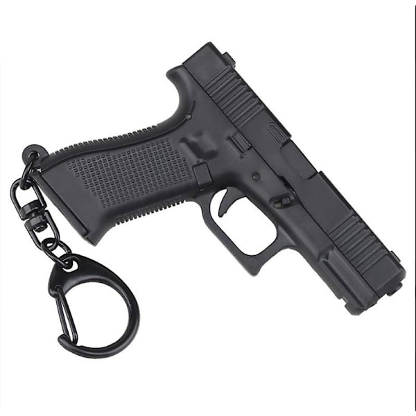G45 nøglering Mini pistol form Taktisk nøglering Glock 45 model Plast nøglering Black